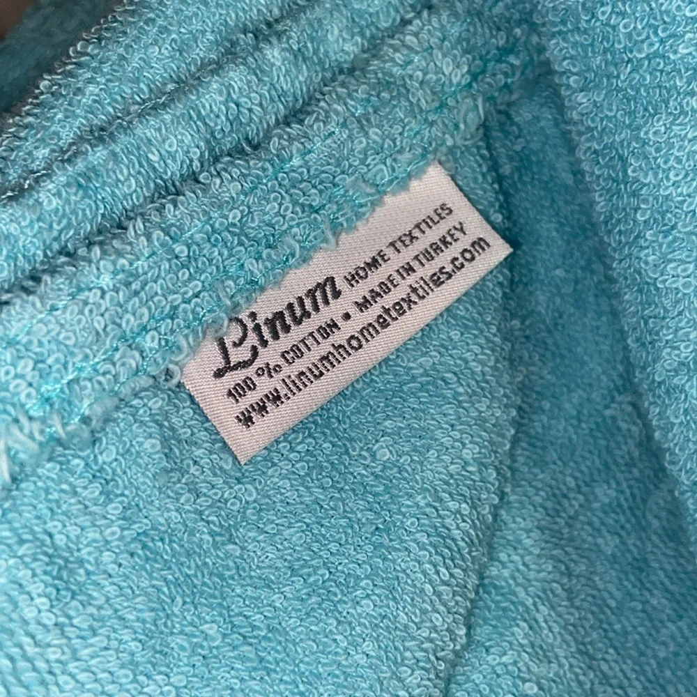 linum home textiles standard size chaise lounge COVER, set of 2 aqua